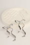 Heliophilia Silver Pendientes de Metal Plateados Resistentes al Deslustre
